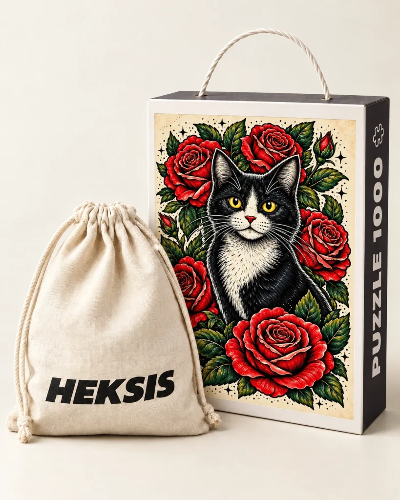 Roselyn — Cadeaudoos met papieren handvat en katoenen zak inbegrepen