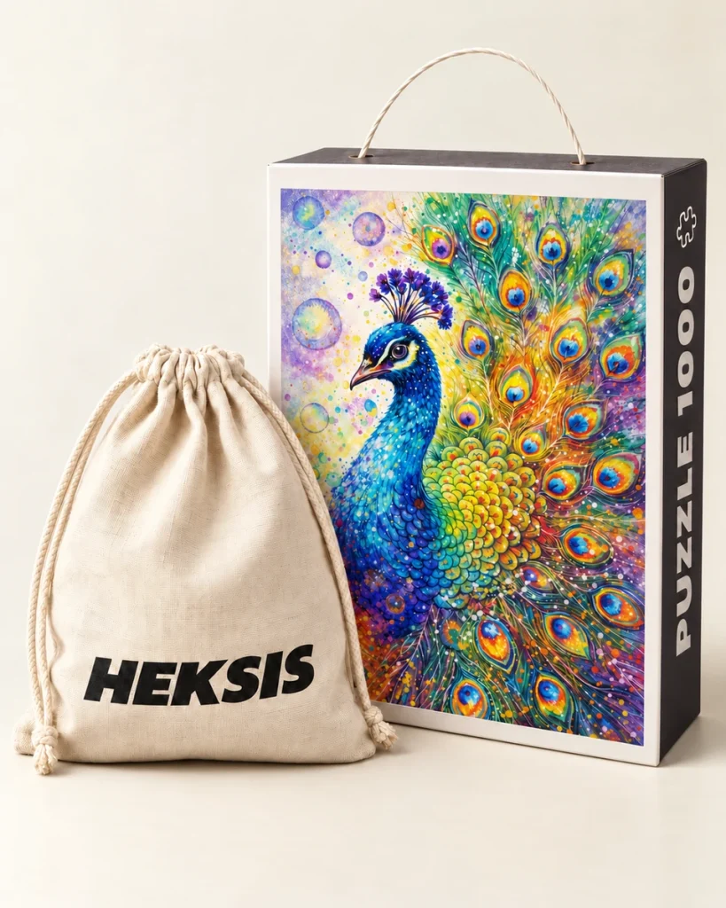 Iris — Cadeaudoos met papieren handvat en katoenen zak inbegrepen