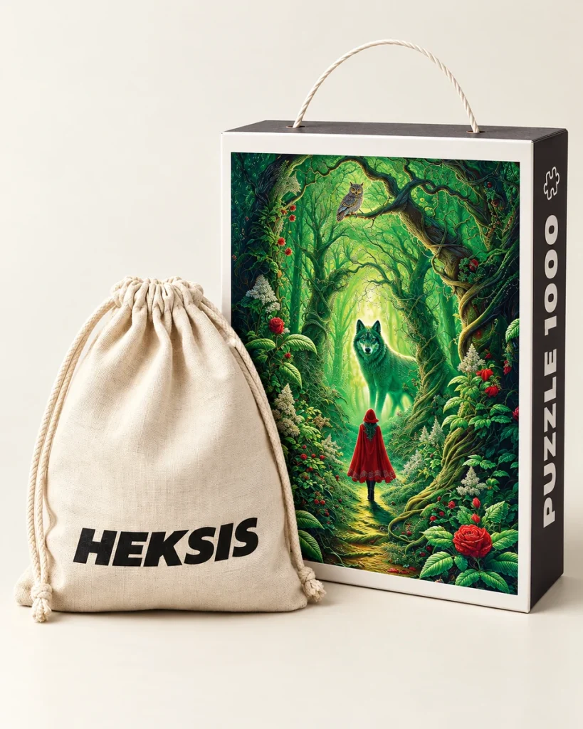 Red Hood — Cadeaudoos met papieren handvat en katoenen zak inbegrepen
