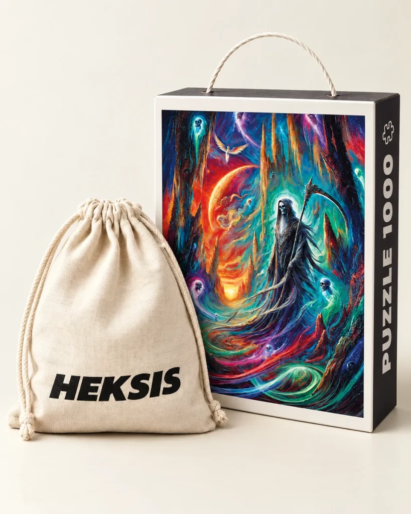 Thanatos — Cadeaudoos met papieren handvat en katoenen zak inbegrepen