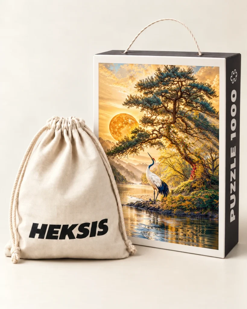Tsuru — Cadeaudoos met papieren handvat en katoenen zak inbegrepen